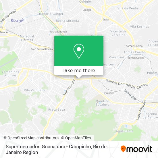 Mapa Supermercados Guanabara - Campinho