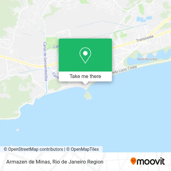 Armazen de Minas map