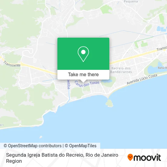 Segunda Igreja Batista do Recreio map