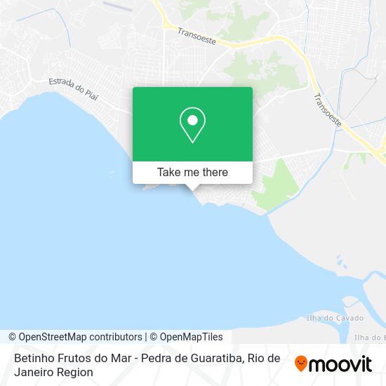 Betinho Frutos do Mar - Pedra de Guaratiba map