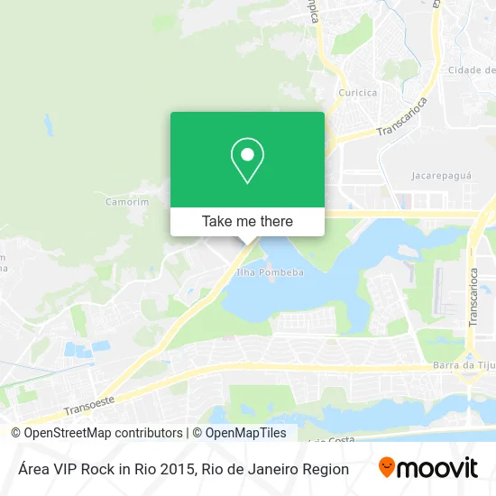Área VIP Rock in Rio 2015 map