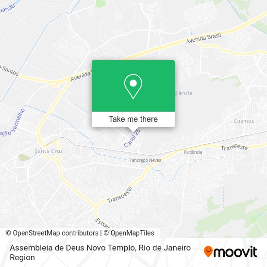 Assembleia de Deus Novo Templo map