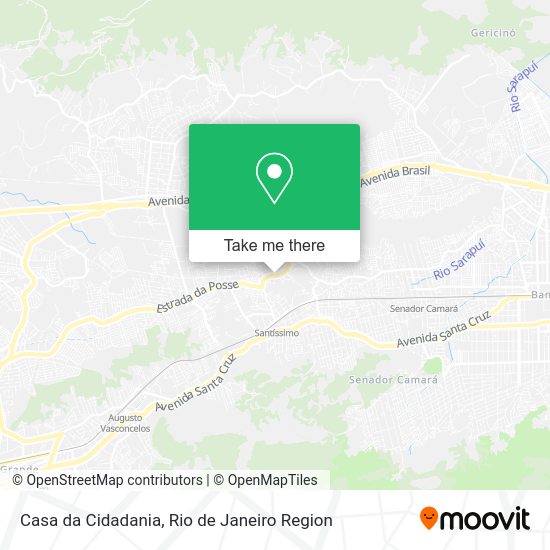 Casa da Cidadania map