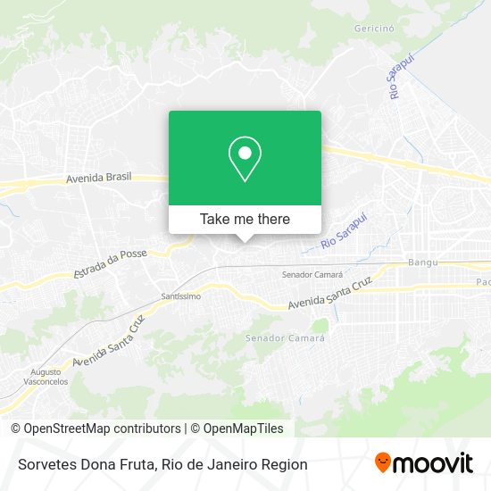 Sorvetes Dona Fruta map