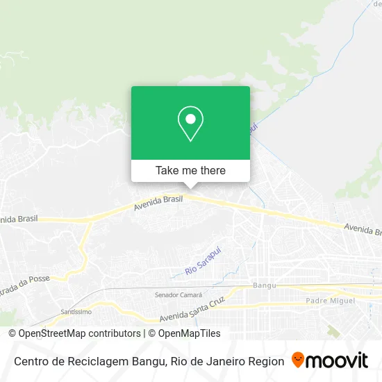 Centro de Reciclagem Bangu map