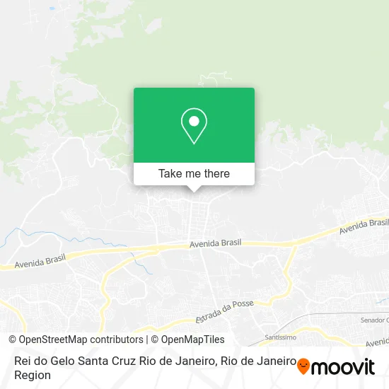 Rei do Gelo Santa Cruz Rio de Janeiro map