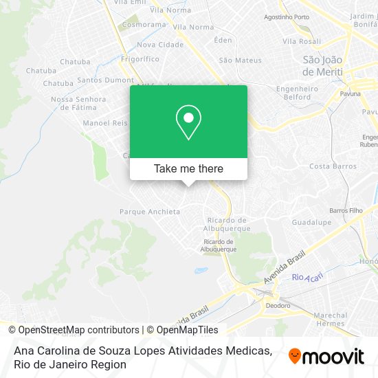 Ana Carolina de Souza Lopes Atividades Medicas map