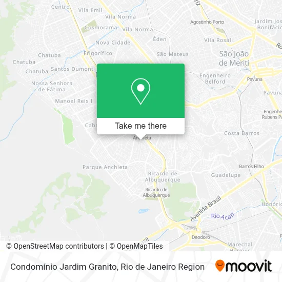 Condomínio Jardim Granito map