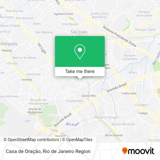 Casa de Oração map