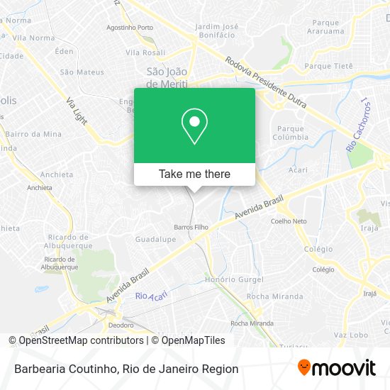 Barbearia Coutinho map