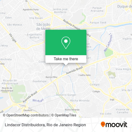 Lindacor Distribuidora map