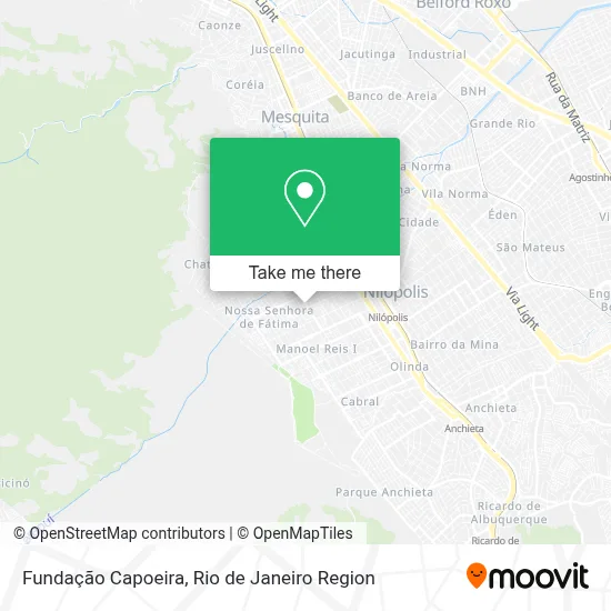 Fundação Capoeira map