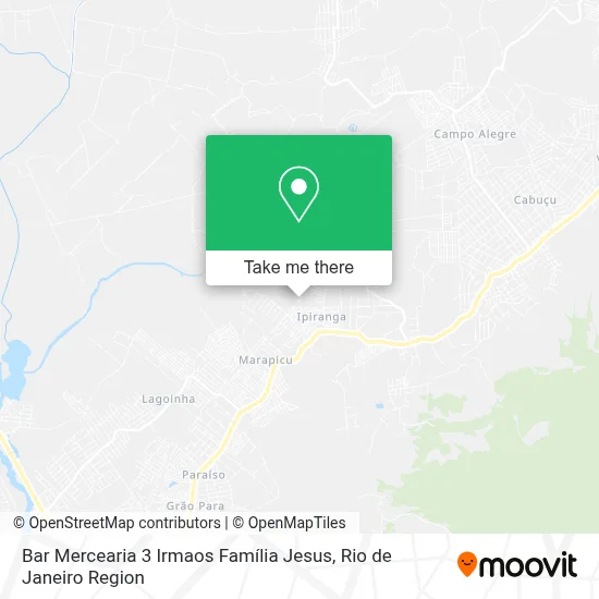 Bar Mercearia 3 Irmaos Família Jesus map