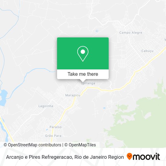 Arcanjo e Pires Refregeracao map