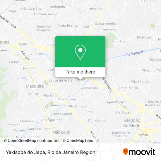 Yakisoba do Japa map