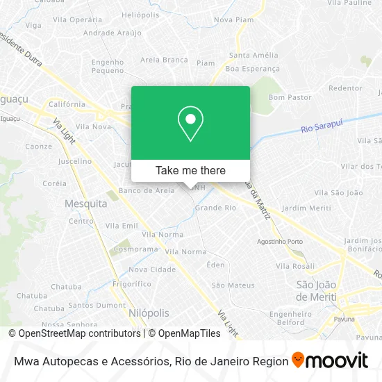 Mwa Autopecas e Acessórios map