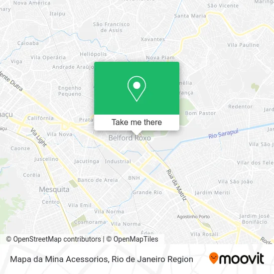 Mapa da Mina Acessorios map