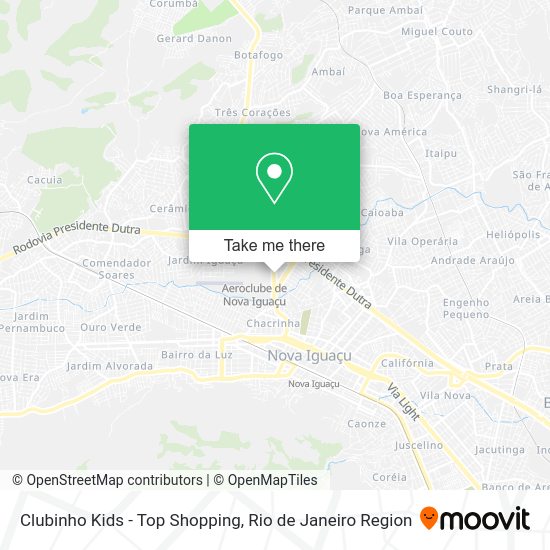 Clubinho Kids - Top Shopping map