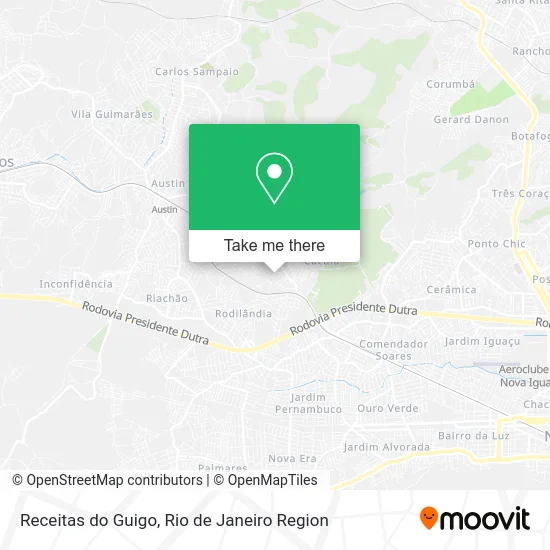 Receitas do Guigo map