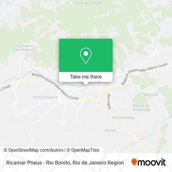 Ricamar Pneus - Rio Bonito map