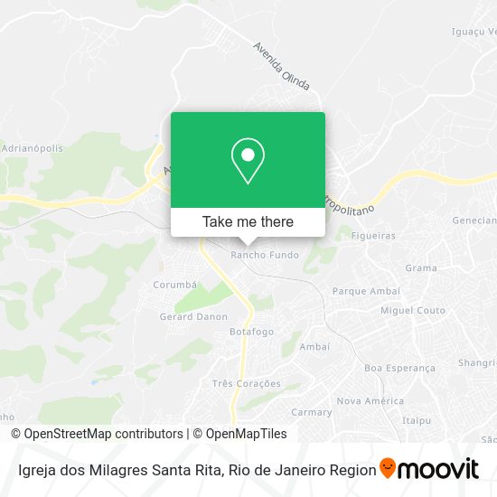 Igreja dos Milagres Santa Rita map
