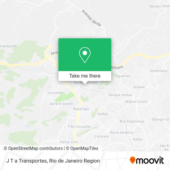 J T a Transportes map