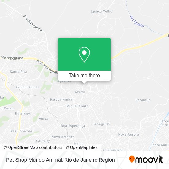 Pet Shop Mundo Animal map