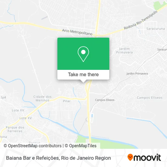 Baiana Bar e Refeições map