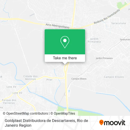 Goldplast Distribuidora de Descartaveis map
