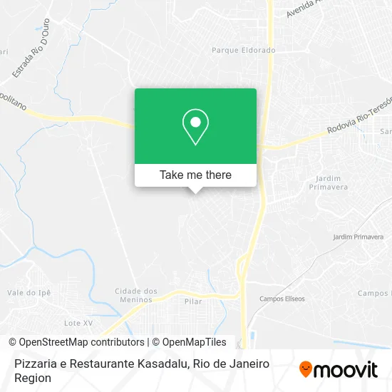Pizzaria e Restaurante Kasadalu map