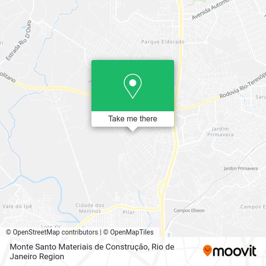 Monte Santo Materiais de Construção map