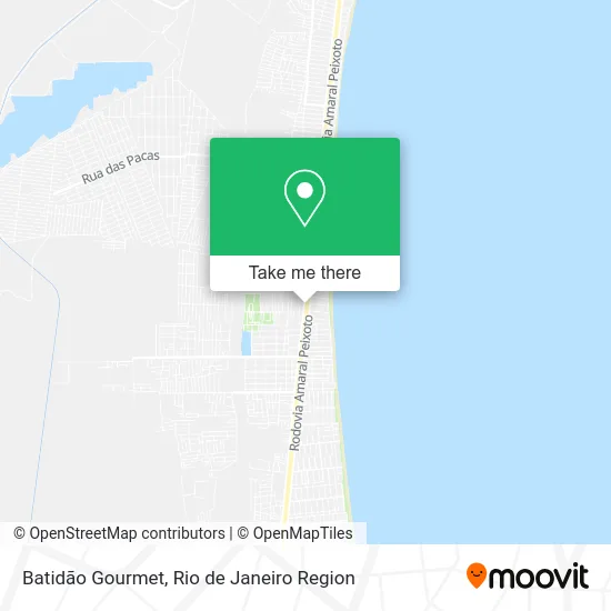 Batidão Gourmet map