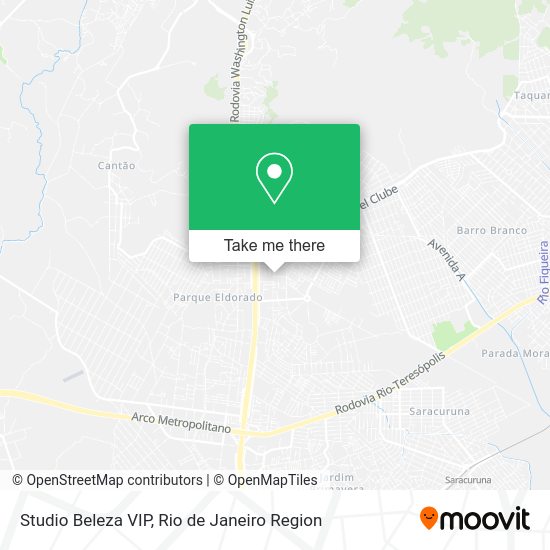 Studio Beleza VIP map