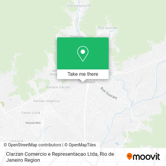 Clarzan Comercio e Representacao Ltda map