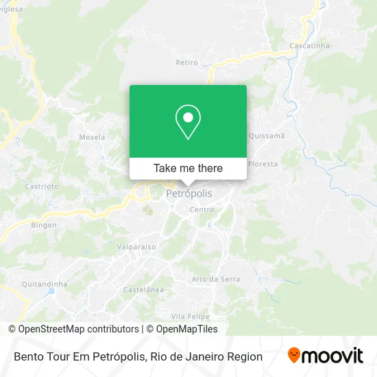 Bento Tour Em Petrópolis map