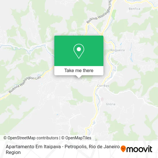 Apartamento Em Itaipava - Petropolis map