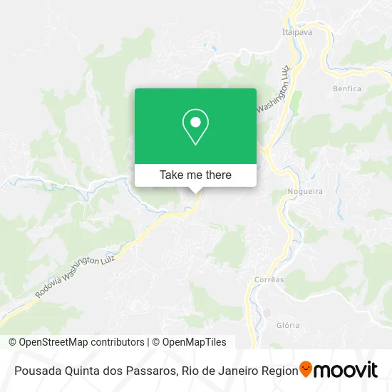 Pousada Quinta dos Passaros map