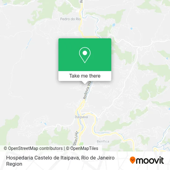 Hospedaria Castelo de Itaipava map