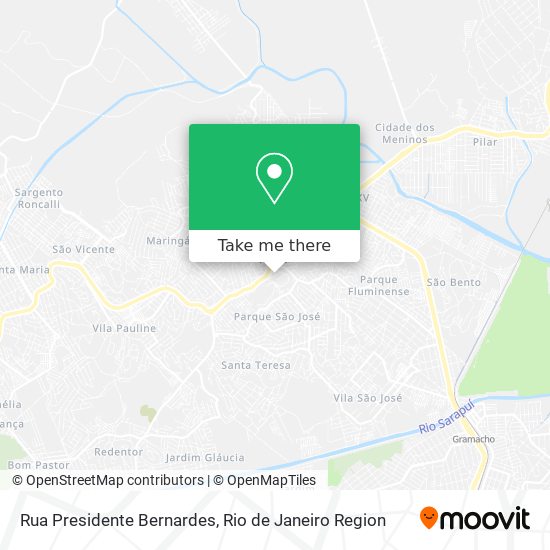 Rua Presidente Bernardes map