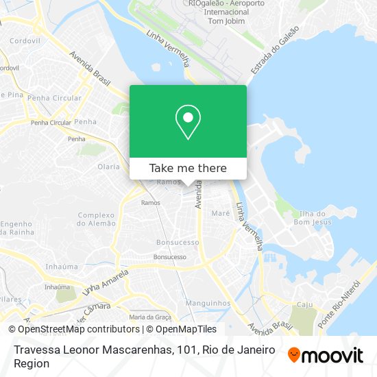 Mapa Travessa Leonor Mascarenhas, 101