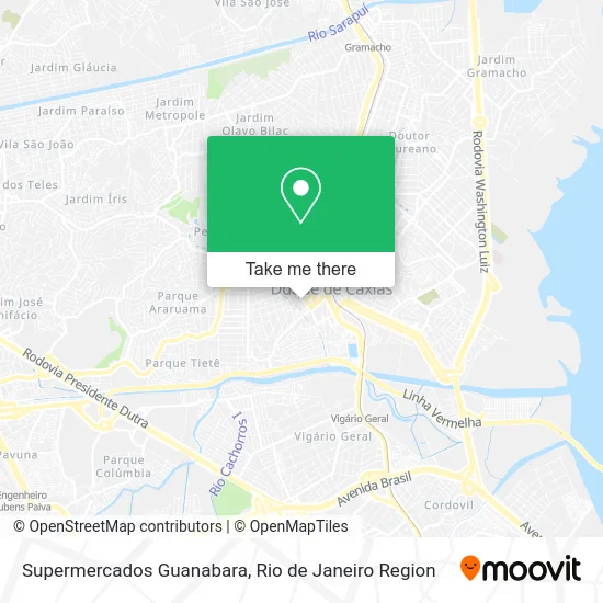 Supermercados Guanabara map