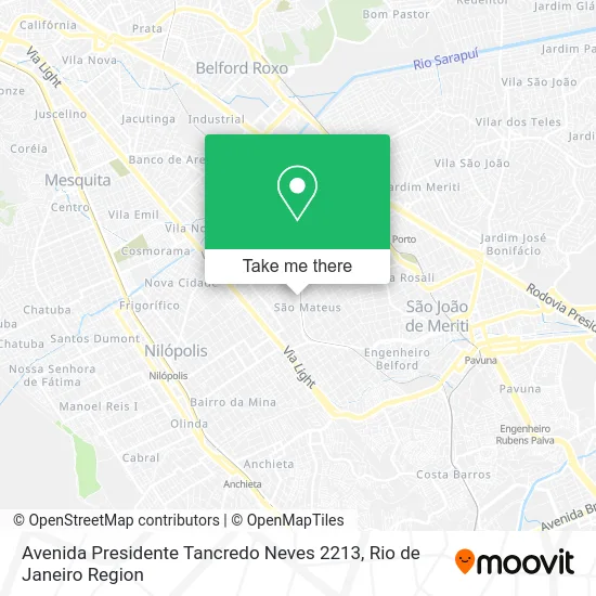 Avenida Presidente Tancredo Neves 2213 map