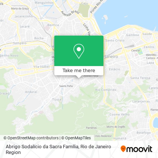 Mapa Abrigo Sodalício da Sacra Família