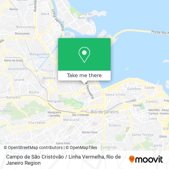 Campo de São Cristóvão / Linha Vermelha map