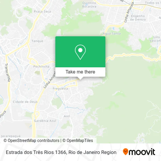 Estrada dos Três Rios 1366 map