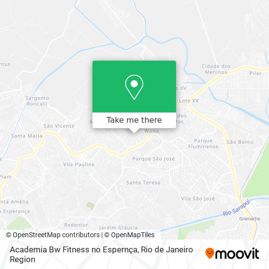 Academia Bw Fitness no Espernça map