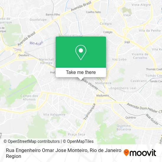 Rua Engenheiro Omar Jose Monteiro map