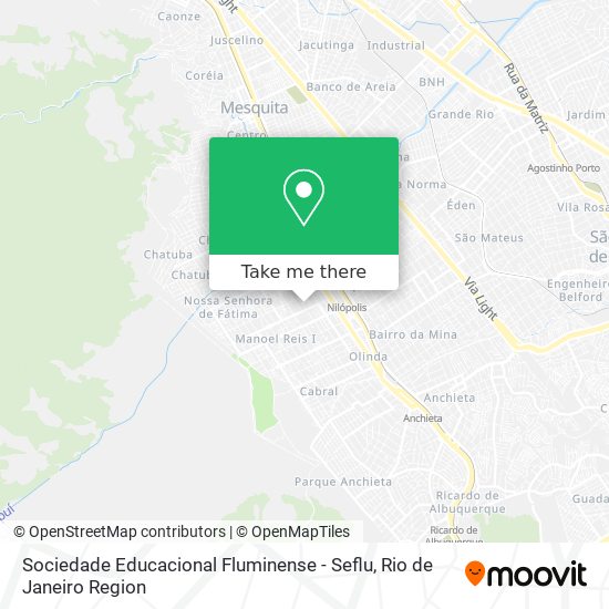 Sociedade Educacional Fluminense - Seflu map