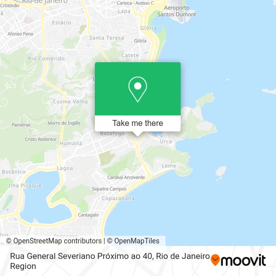 Rua General Severiano Próximo ao 40 map