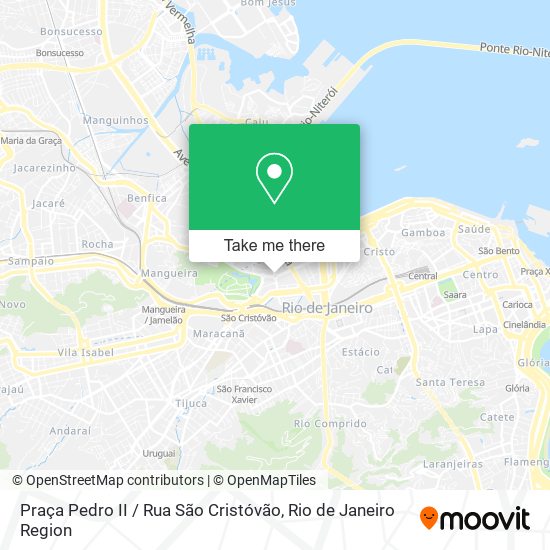 Mapa Praça Pedro II / Rua São Cristóvão